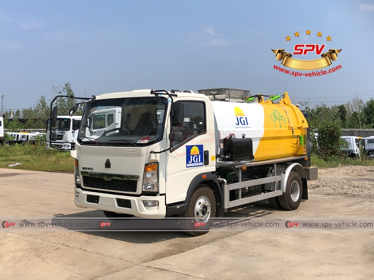 5 CBM Kitchen Waste Disposal Truck Sinotruk HOWO - LF